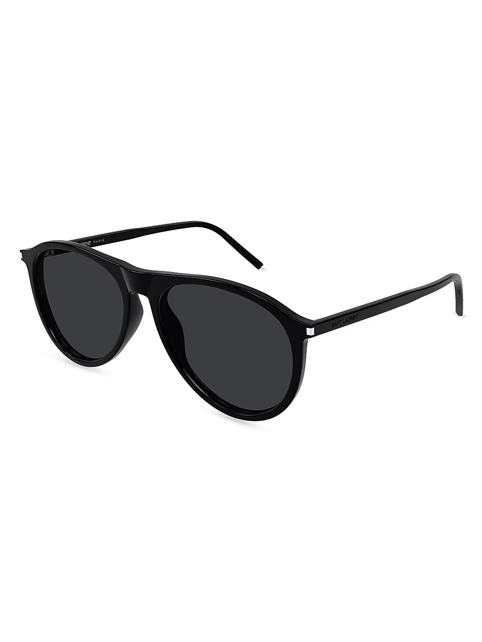 Saint Laurent Thin Acetate 56MM Pilot Sunglasses | Saks Fifth Avenue | Saks Fifth Avenue