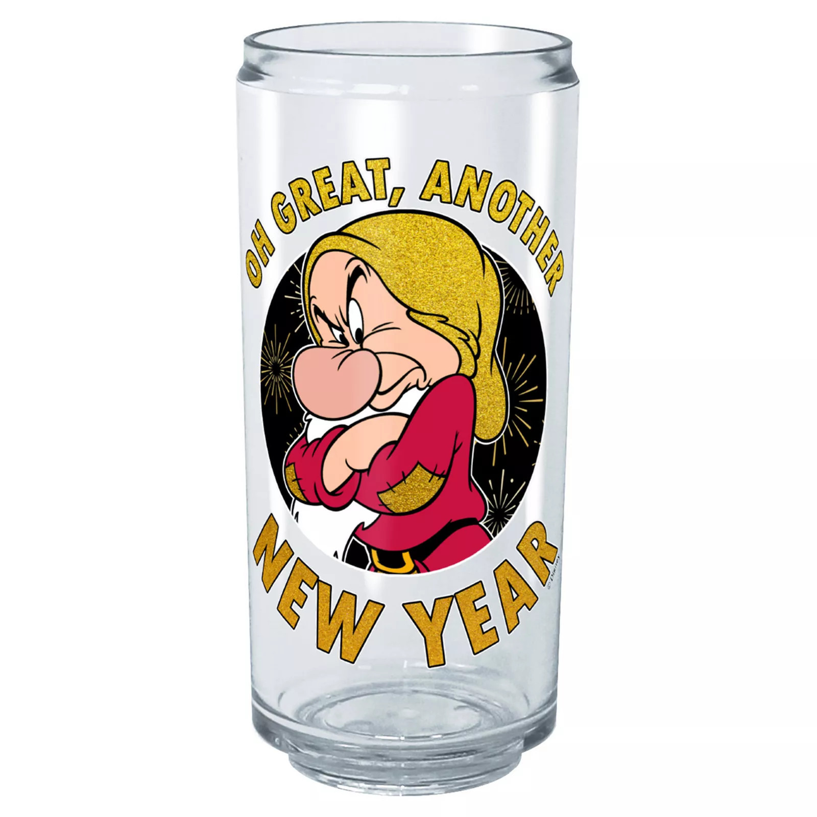 Snow White And The Seven Dwarfs Grumpy New Year Tritan Graphic Cup, Clear | Kohl's
