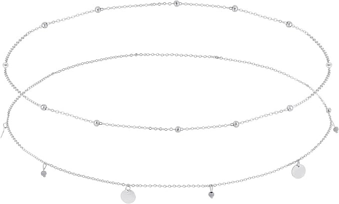 Gold/Silver Plated Waist Chains for Women Layered Belly Chain Sexy Bikini Waist Chain Adjustable ... | Amazon (UK)