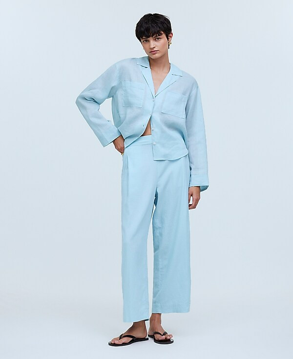 Pull-On Straight Crop Pant | Madewell