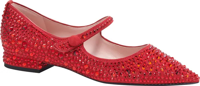 kate spade new york maya crystal pointed toe flat (Women) | Nordstrom | Nordstrom