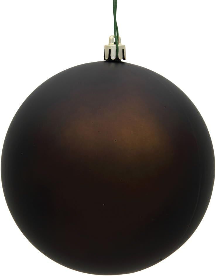 Vickerman 2.4" Chocolate Matte Ball Ornament. Includes 60 Ornaments per Box. | Amazon (US)