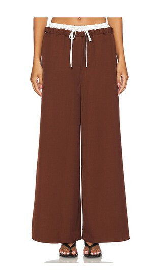 SNDYS x REVOLVE Lucia Pants in Brown. - size S | Revolve Clothing (Global)