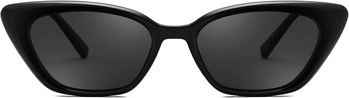 FEISEDY Trendy Polarized Cateye Sunglasses for Women Men Retro Rectangle Narrow Sunnies B4176 | Amazon (US)