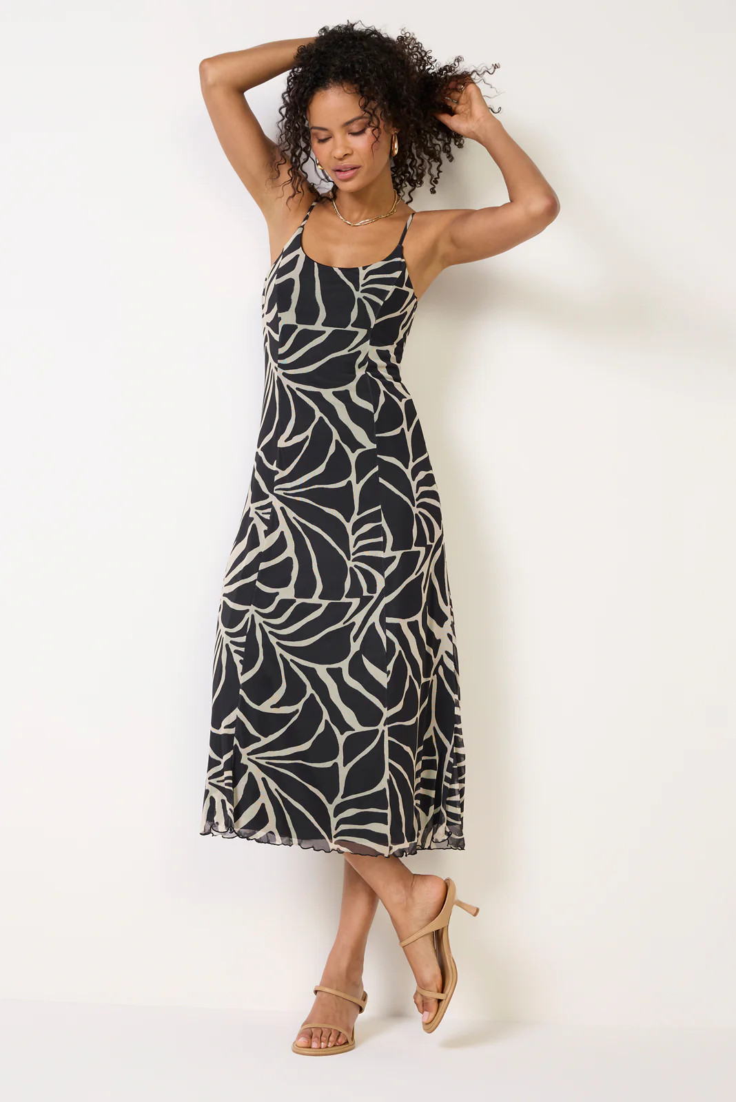 Charisma Tova Palm Midi Dress | Evereve
