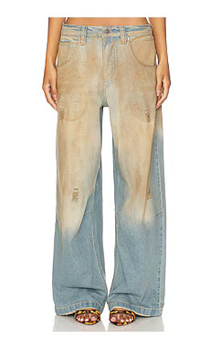 Jaded London Colossus Wide Leg Jeans in Muck from Revolve.com | Revolve Clothing (Global)