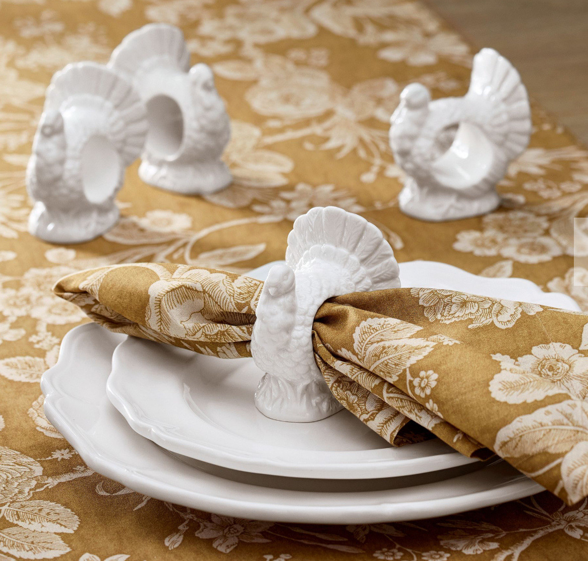 Figural Turkey Stoneware Napkin Rings - Set Of 4

#LTKHome