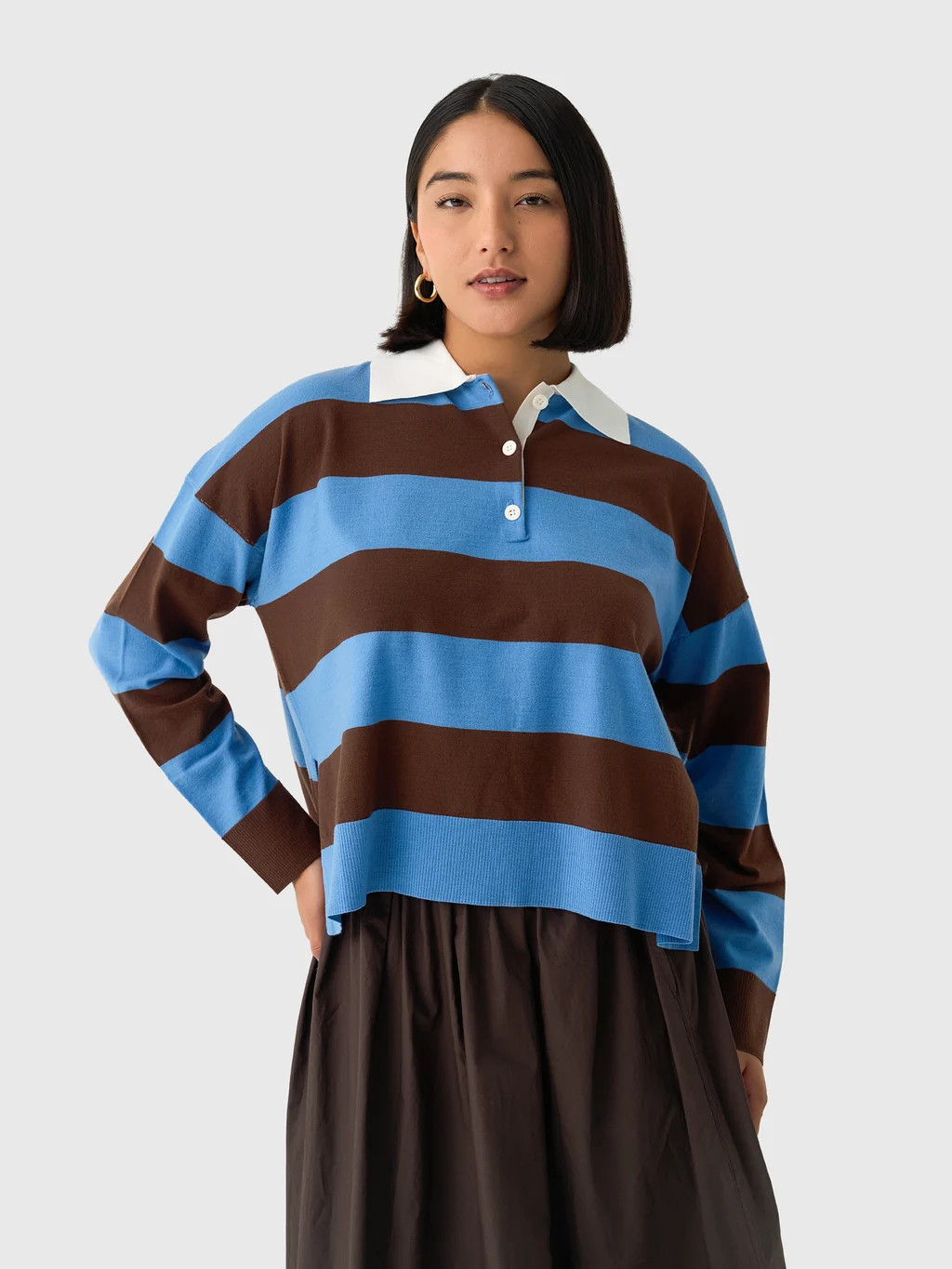 Simkhai Women's Carson Rugby Polo Sweater | Saint Bernard