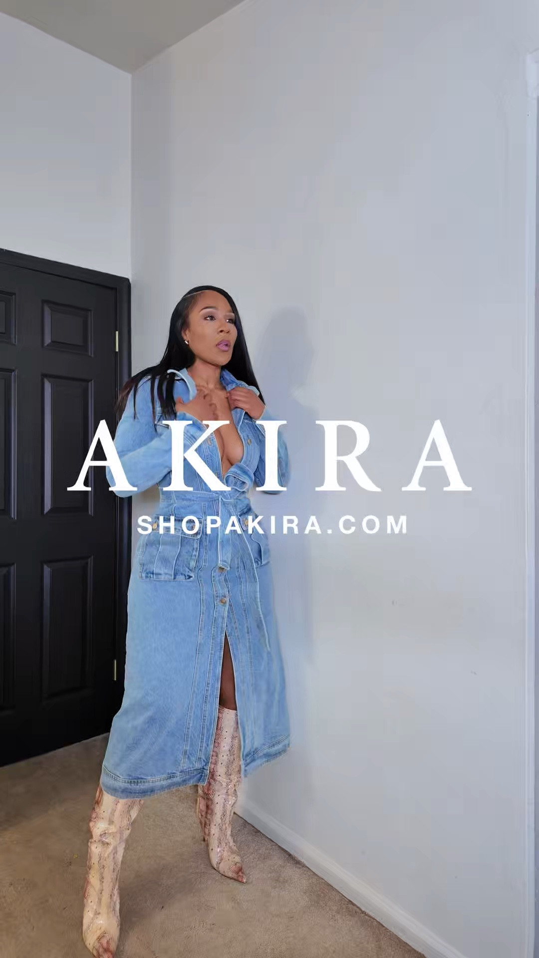 @AKIRA Denim Coat 

I'm 5’7 180lbs Medium

#LTKootd
