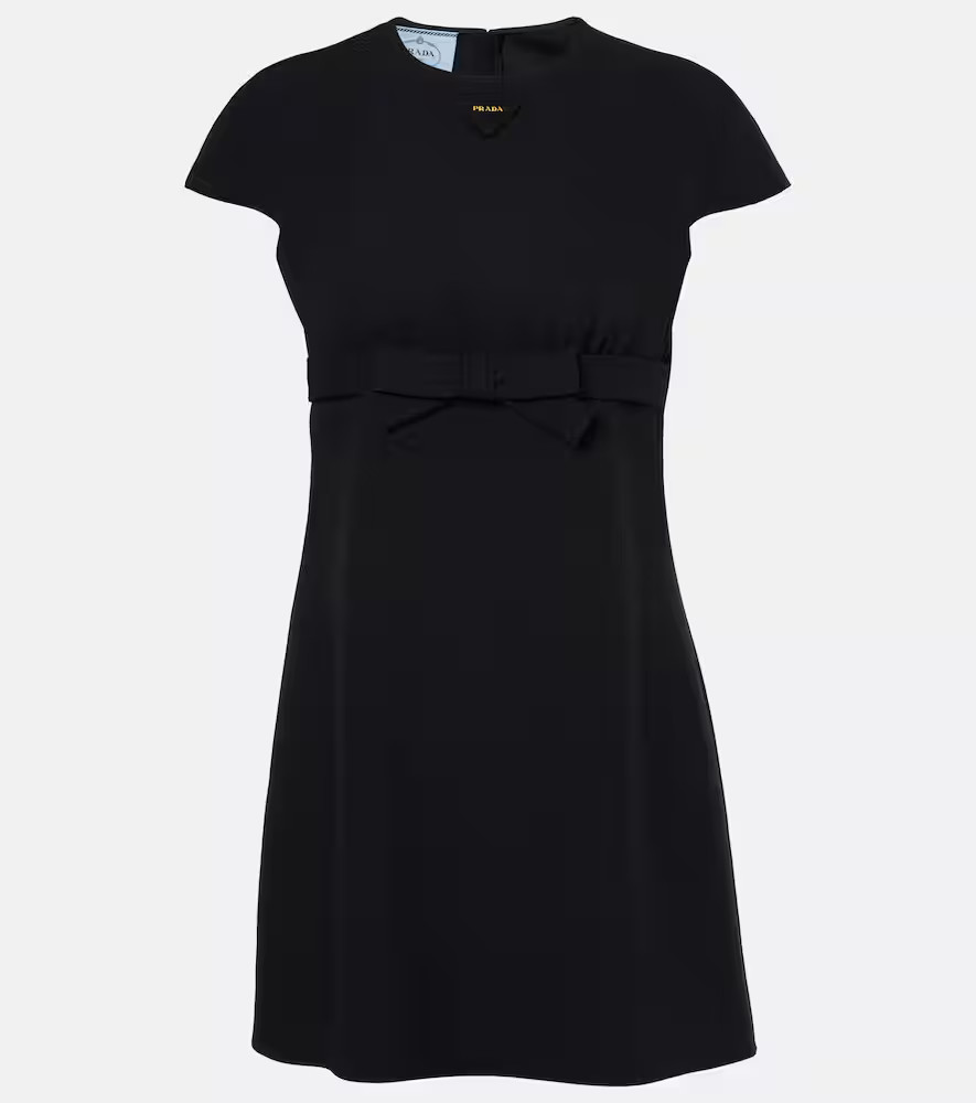 Prada Bow-detail minidress | Mytheresa (DACH)