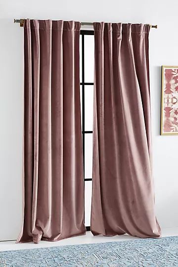 Velvet Louise Curtain | Anthropologie (US)