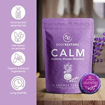 BodyRestore Shower Steamers Aromatherapy - 15 Pack Shower Bath Bombs for Women, Lavender Nighttim... | Amazon (US)