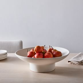 Pure Ceramic Footed Decorative Bowl | West Elm (US)