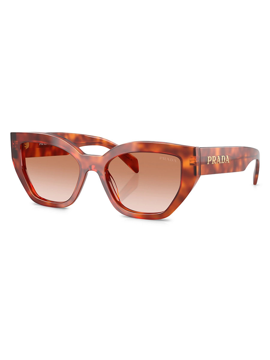 Women's 53MM Butterfly Sunglasses - Light Honey Havana | Saks Fifth Avenue