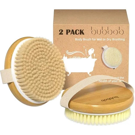 2 Pack Dry Body Brush, Shower Brush Wet and Dry Brushing, Dry Brush for Cellulite | Walmart (US)