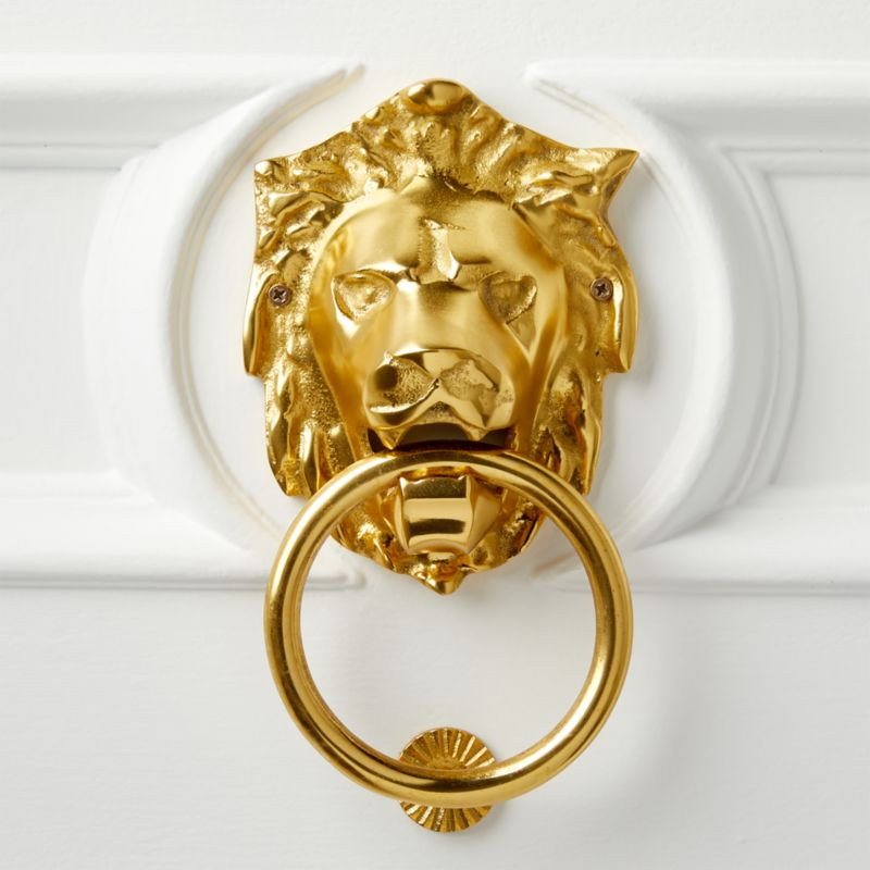 Lion Door Knocker + Reviews | CB2 | CB2