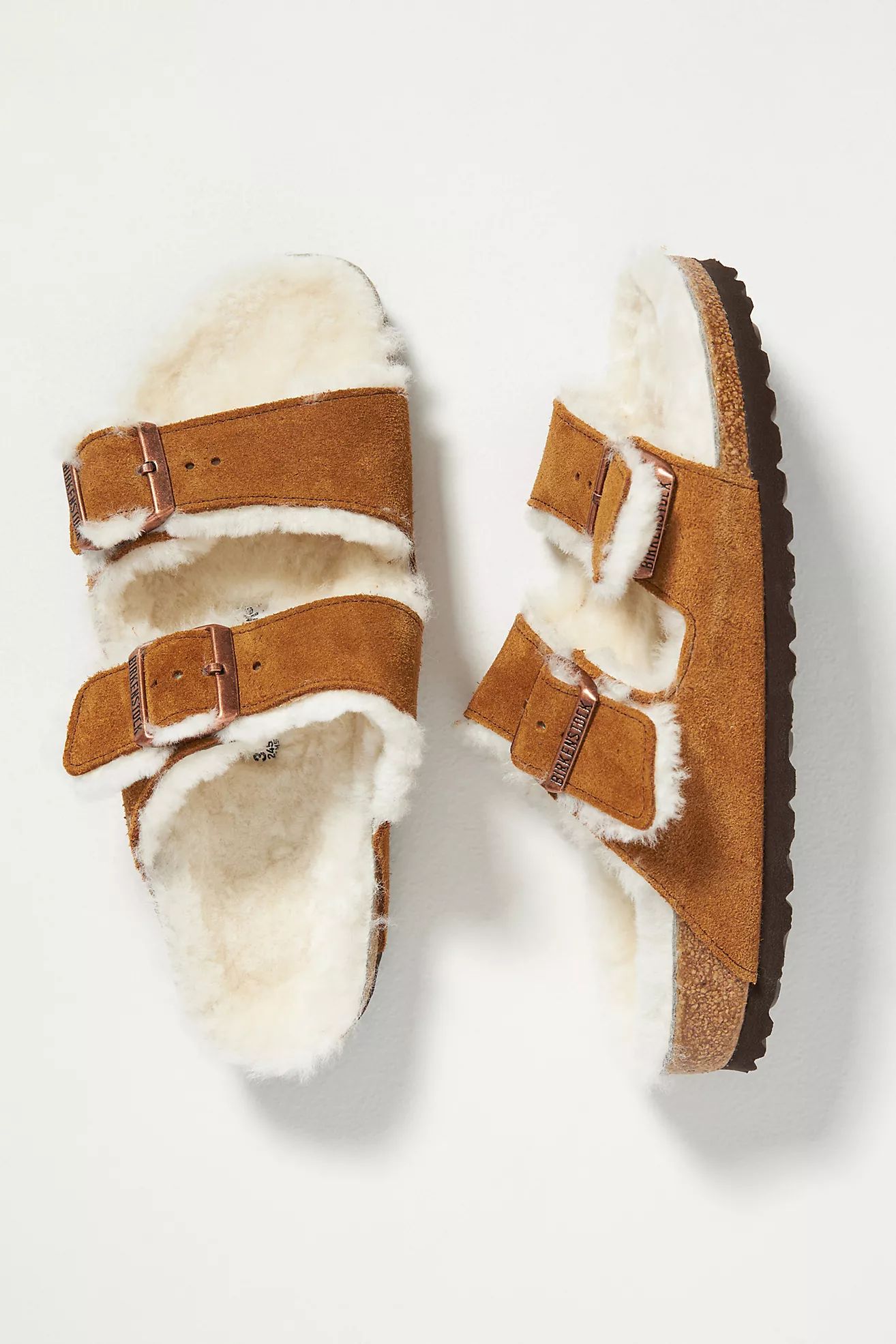 Birkenstock Arizona Shearling-Lined Sandals | Anthropologie (US)