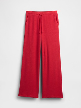 Waffle-Knit Wide-Leg PJ Pants | Gap Factory