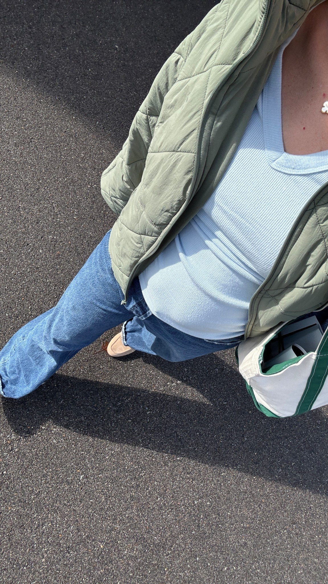 a second tri outfit of the day — wearing a 29 in the jeans (3 sizes up from my pre pregnancy size) 

#LTKmaternity #LTKwinter #LTKsale