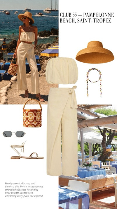🇫🇷✨ The French Riviera Edit ✨🇫🇷

Ten iconic destinations. Ten curated outfits.

From Monte-Carlo Beach and Hôtel du Cap-Eden-Roc to Club 55, La Guérite, and Saint-Tropez's most legendary beach clubs, every look in this edit is inspired by the effortless glamour of the Côte d'Azur.

Think elevated linen, timeless swimwear, woven textures, oversized sunglasses, polished gold jewelry, and chic pieces you'll wear long after vacation ends.

Whether you're jetting off to the Riviera or simply channeling that Mediterranean state of mind, these are the outfits that embody effortless luxury.

Shop every look in my LTK. ✨🤍

#LTKStyle #FrenchRiviera #CotedAzur #ResortStyle #LuxuryStyle #SummerStyle #VacationOutfits #SaintTropez #MonteCarlo #QuietLuxury #EuropeanSummer

#LTKTravel #LTKSeasonal #LTKOver40 #LTKTravel