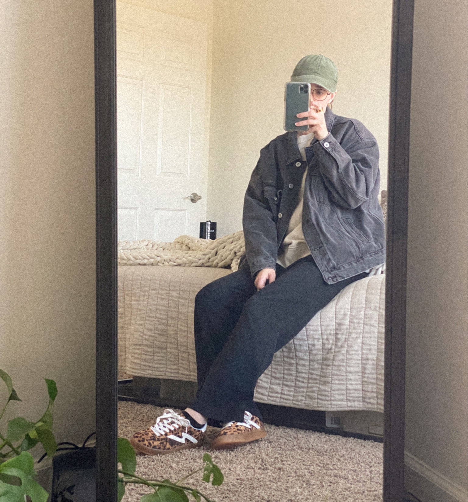 lazy day winter ootd // oversized // denim jacket // leopard print // cozy casual // winter outfits

#LTKShoeCrush #LTKFindsUnder50 #LTKFindsUnder100