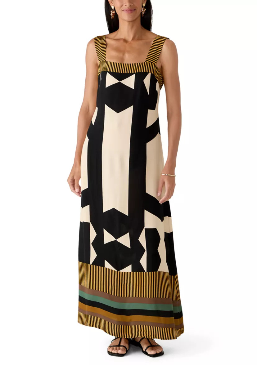 Women's Square Neck Geo Print Tank Dress | Belk