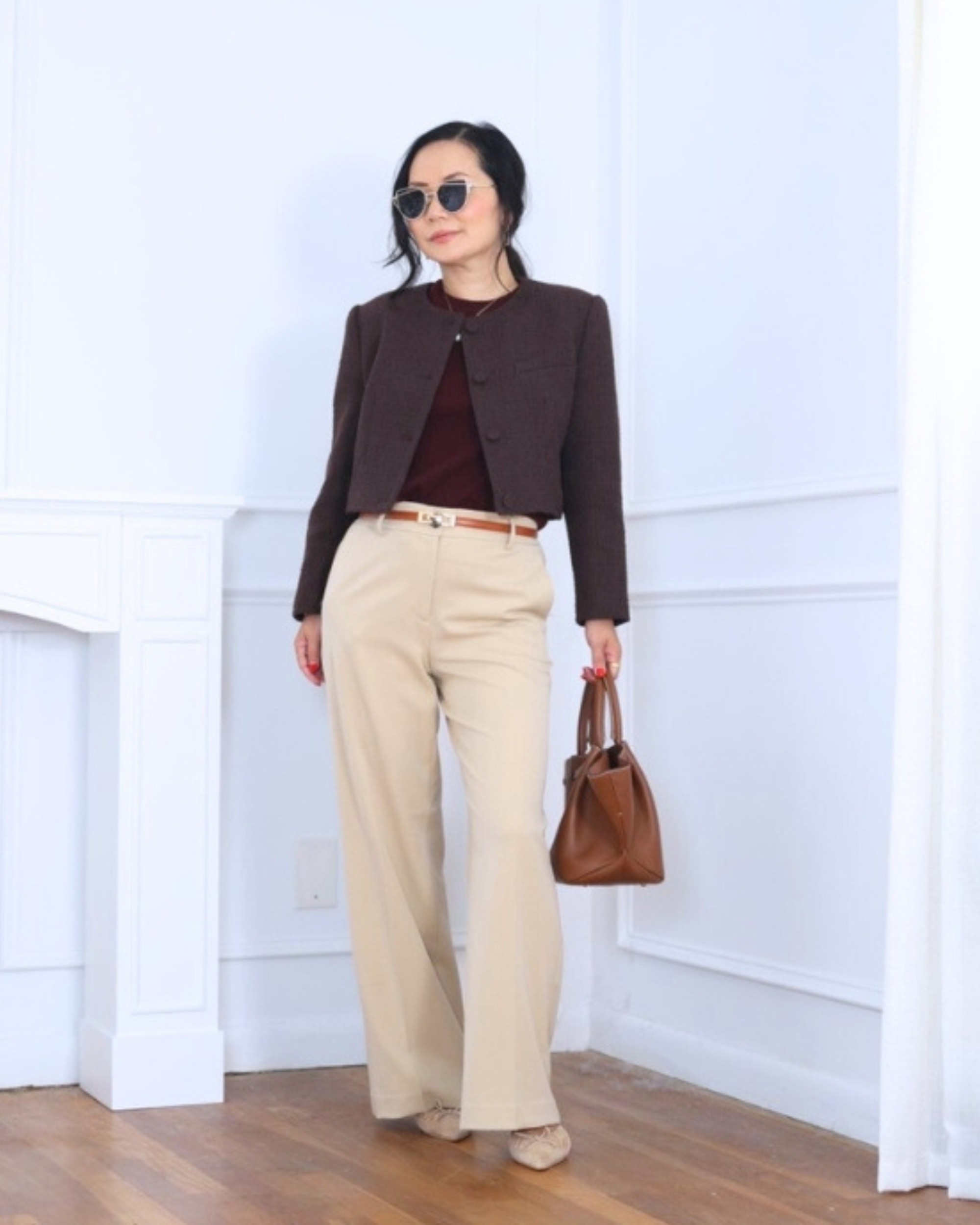 Polished and timeless — I styled a tweed jacket from Aritzia with a soft cashmere tee from Quince and tailored pants from Ann Taylor. Effortlessly chic and perfect for days when you want to look put-together with minimal effort. I’m 5’2, wearing size S.

#LTKPetite #LTKStyleTip #LTKOver40