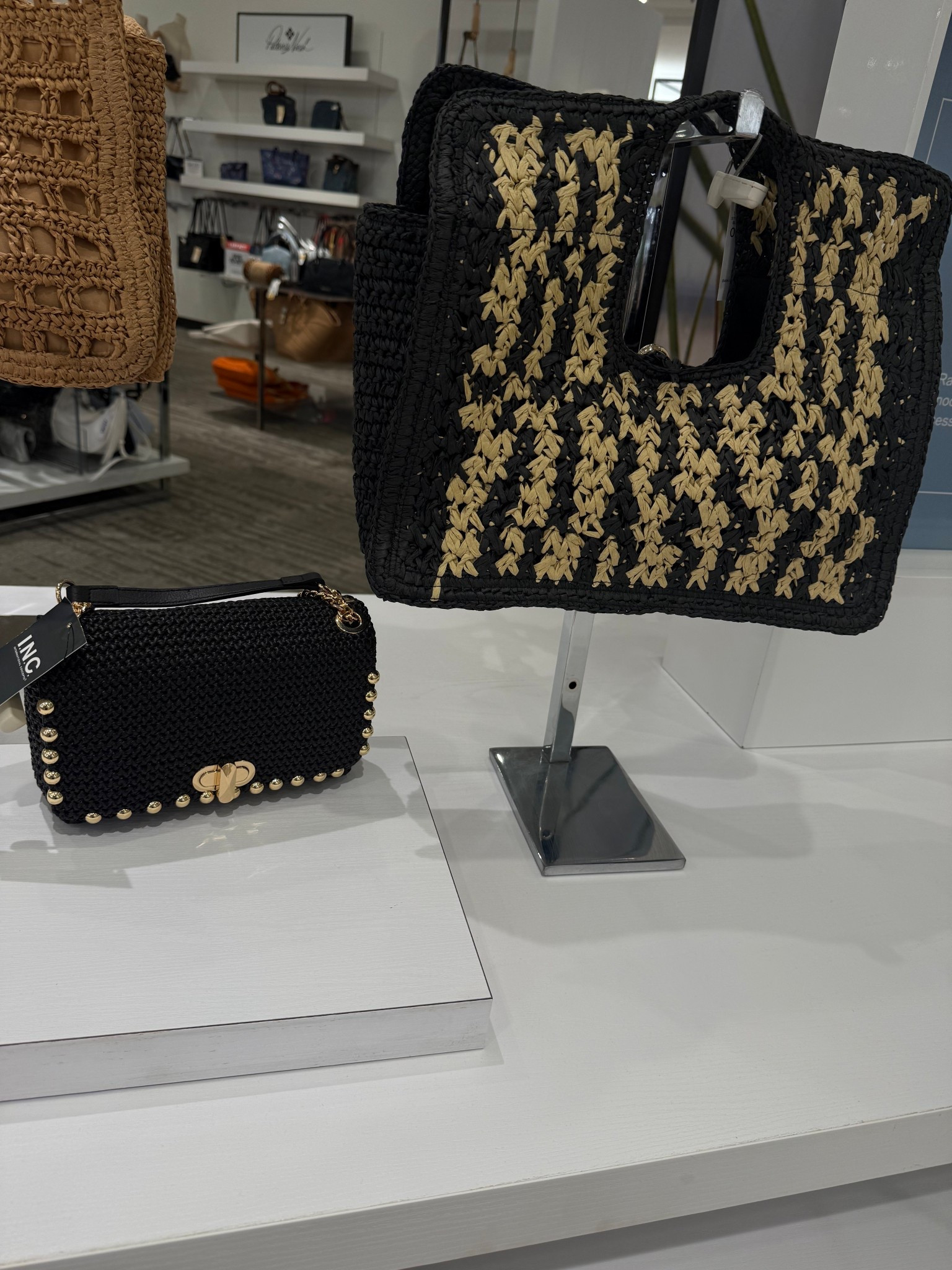 Crochet & Raffia Essentials ☀️👜
Elevate your warm-weather wardrobe with the season's most tactile trend. From sun-drenched beach days to chic city evenings, these I.N.C. International Concepts exclusives are the ultimate texture play for 2026.

#LTKunder100 #SummerHandbags #CrochetBag #RaffiaTote #MacysStyle #INCInternationalConcepts #Summer2026Fashion #VacationStyle #WovenBag #StyleInspo