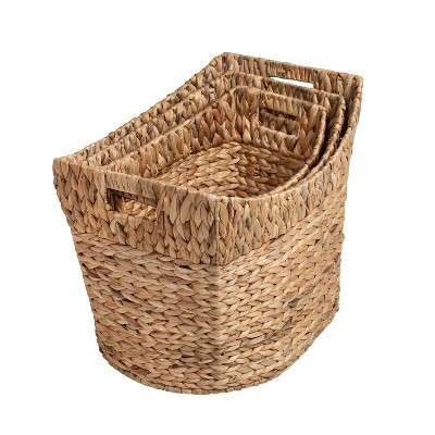 Honey-Can-Do 3pc L Nesting Natural Baskets | Target