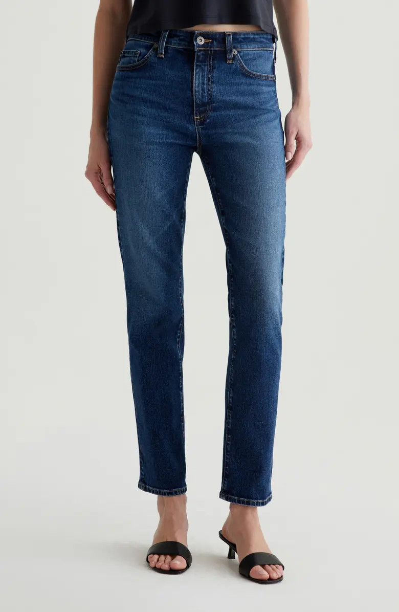 AG Mari Mid Rise Slim Straight Leg Jeans | Nordstrom | Nordstrom