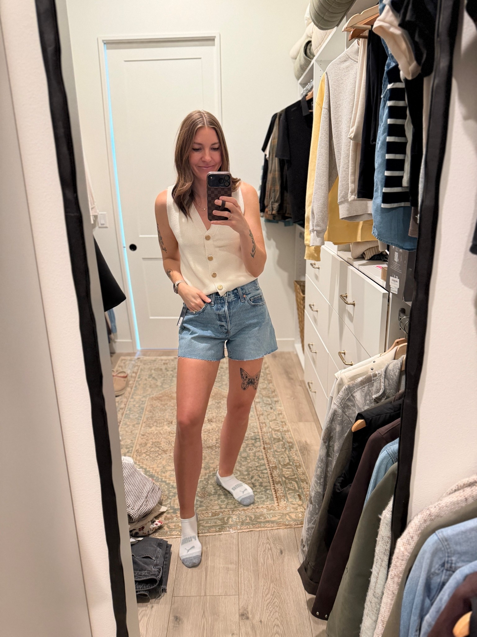 $28 Target shorts! These feel + look JUST like Abercrombie. I originally sized up to a 6 but they are too big so going yo order in my true size 4. I also picked up a sweater vest from Abercrombie, currently on sale. I ordered a S, but it feels a little big so I might order a smaller size. 

#LTKSaleAlert #LTKTall #LTKootd