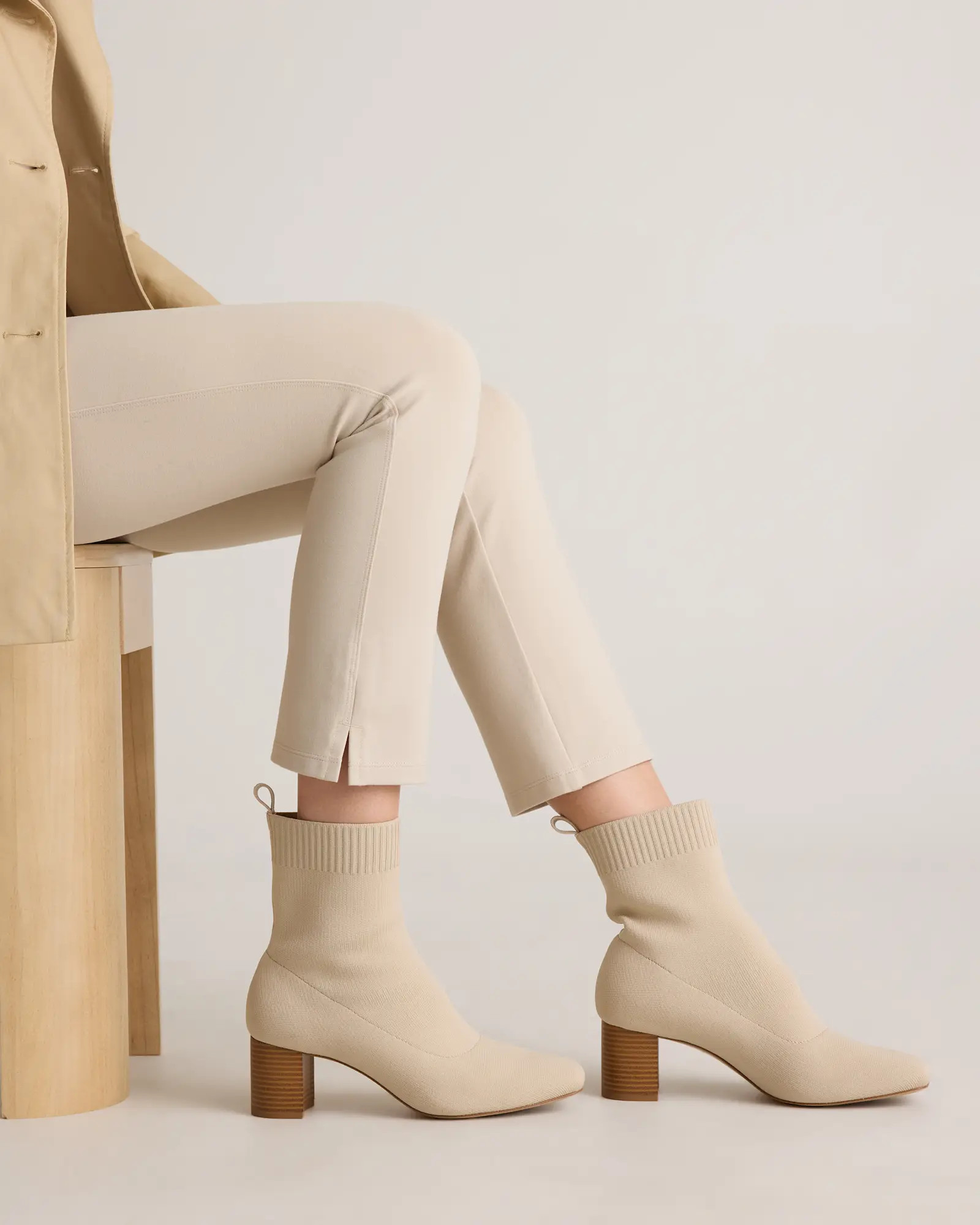 Eco Knit Heeled Bootie | Quince