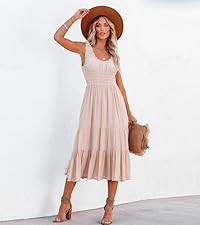 AlvaQ Womens Spring Summer Knot Front V Neck Ruffles Long Sleeve Floral Print Swing Mini Dress | Amazon (US)