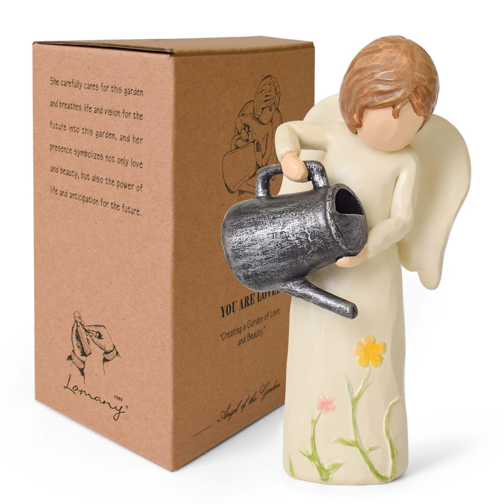 Gardening Gifts for Women, Gift for Gardeners Woman, Garden Angel Gifts for Mom, Sisters, Friends, New Home Gift Ideas, Unique Sculpted Hand-Painted Figurine | Amazon (US)