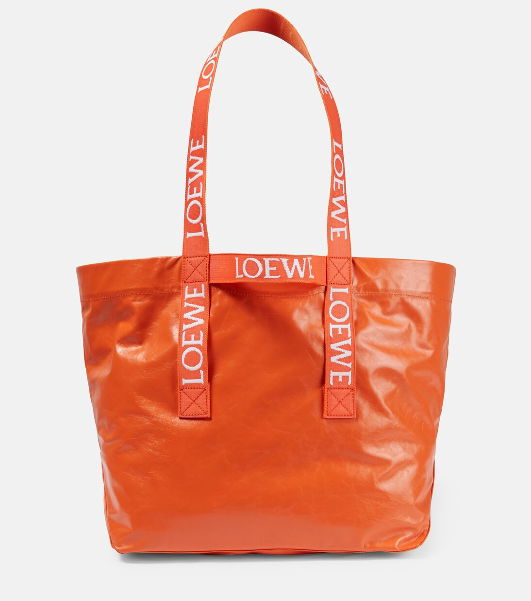 Logo leather shopper | Mytheresa (UK)