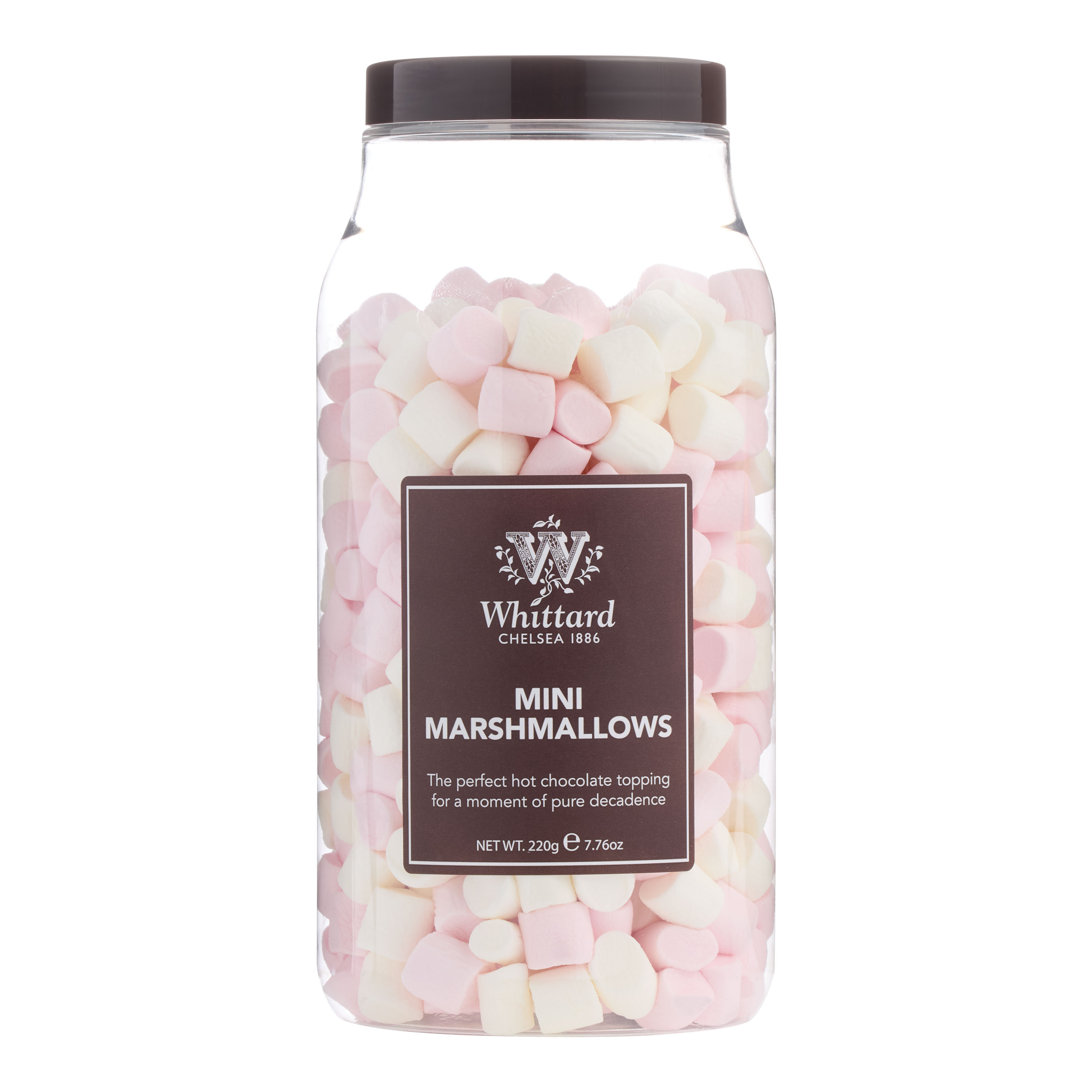 Whittard Pink and White Mini Marshmallows Jar | World Market