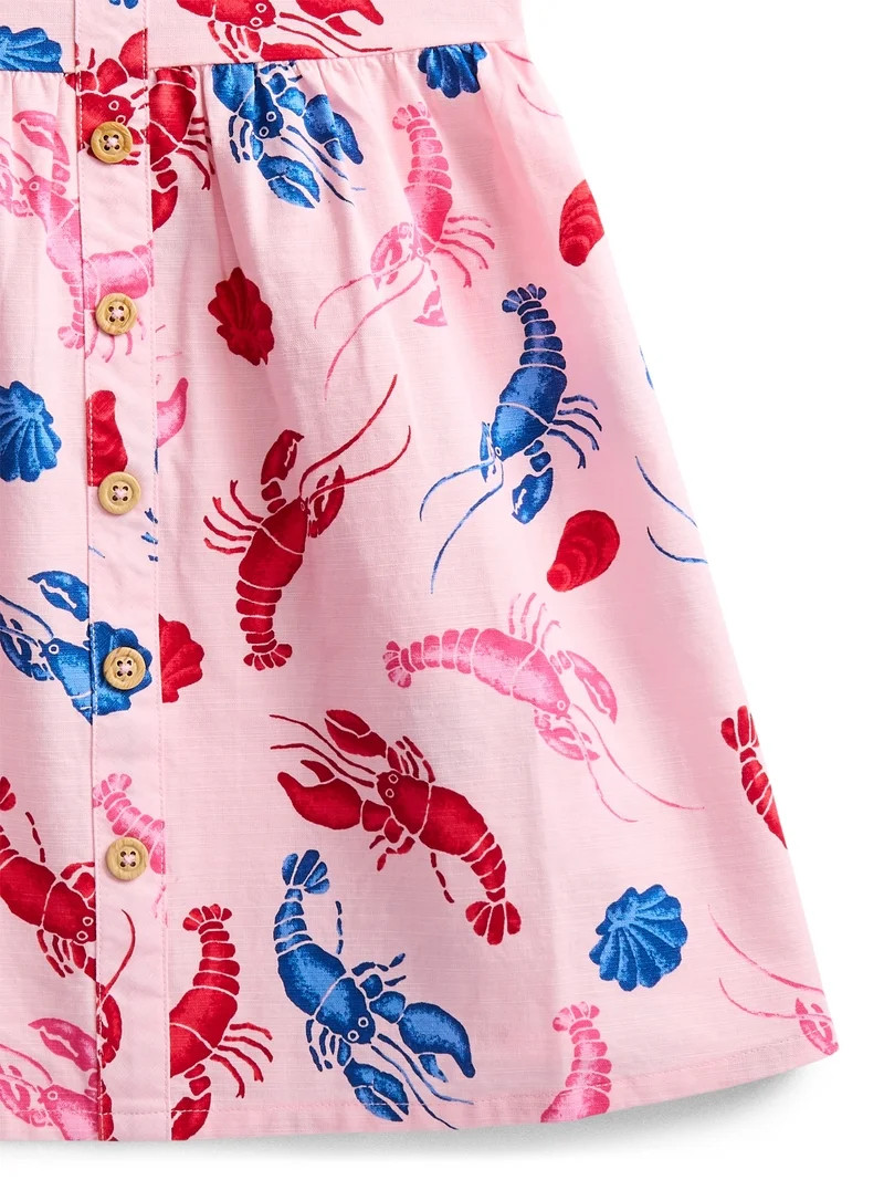 Parker Rose Girls' Sleeveless Print Cotton Dress, Sizes 4-18 | Walmart (US)