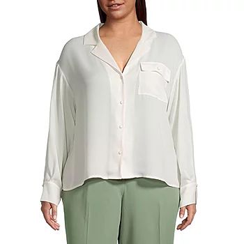 Worthington Plus Womens Soft Blouse | JCPenney