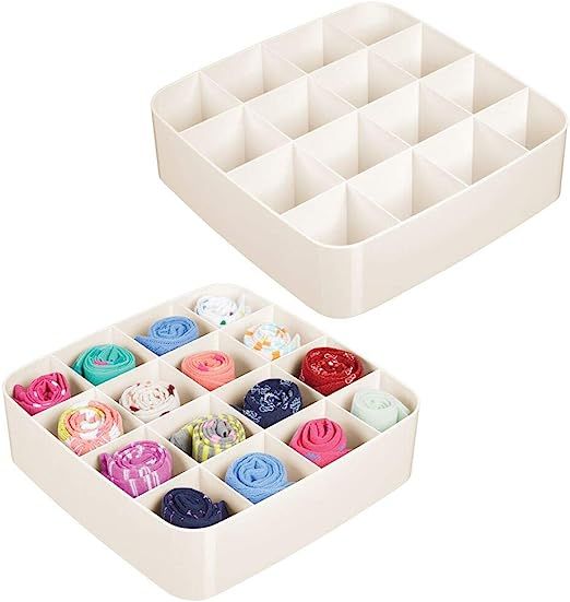 mDesign Plastic Closet Accessory Drawer Organizer for Dresser, Closet, Bedroom, Bathroom, Entrywa... | Amazon (US)