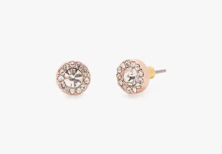 You're A Gem Pave Halo Studs | Kate Spade Outlet