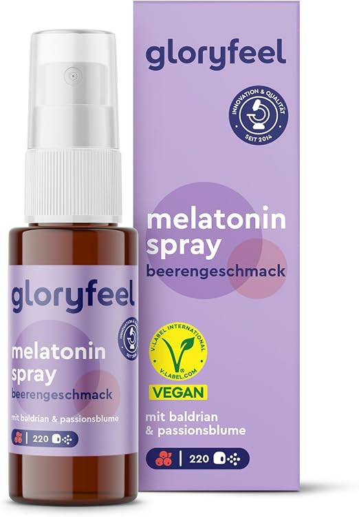 Melatonin Spray Beere - Premium: 5-fach höher dosiert* für 220 Tage + Passionsblume, Baldrian, ... | Amazon (DE)