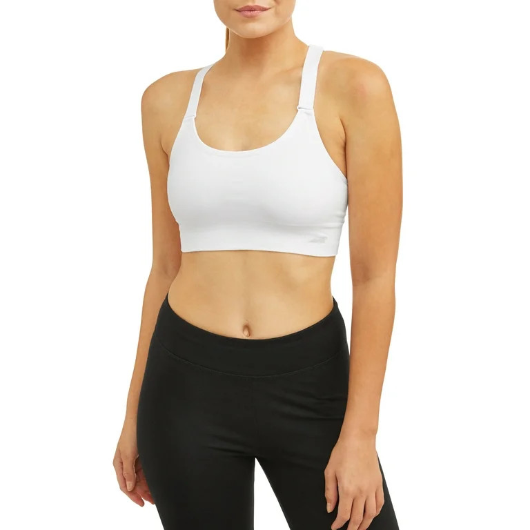 Avia Womens Seamless Moisture Wicking Keyhole Sports Bra, Style AV18198 | Walmart (US)