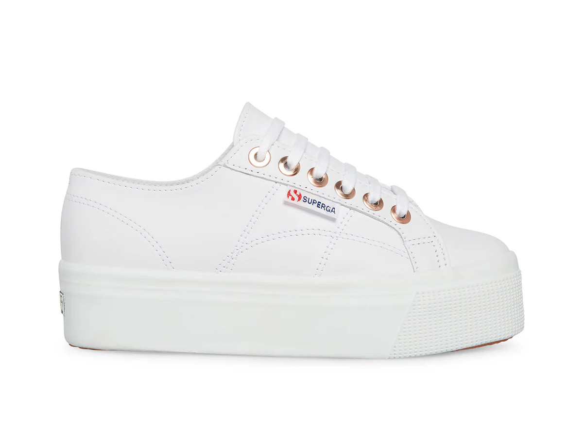 2790 NAPPA BIG EYELETS WHITE/ROSE GOLD | Superga (US)