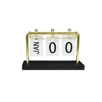 Desk Calendar Gold - Threshold&#8482; | Target