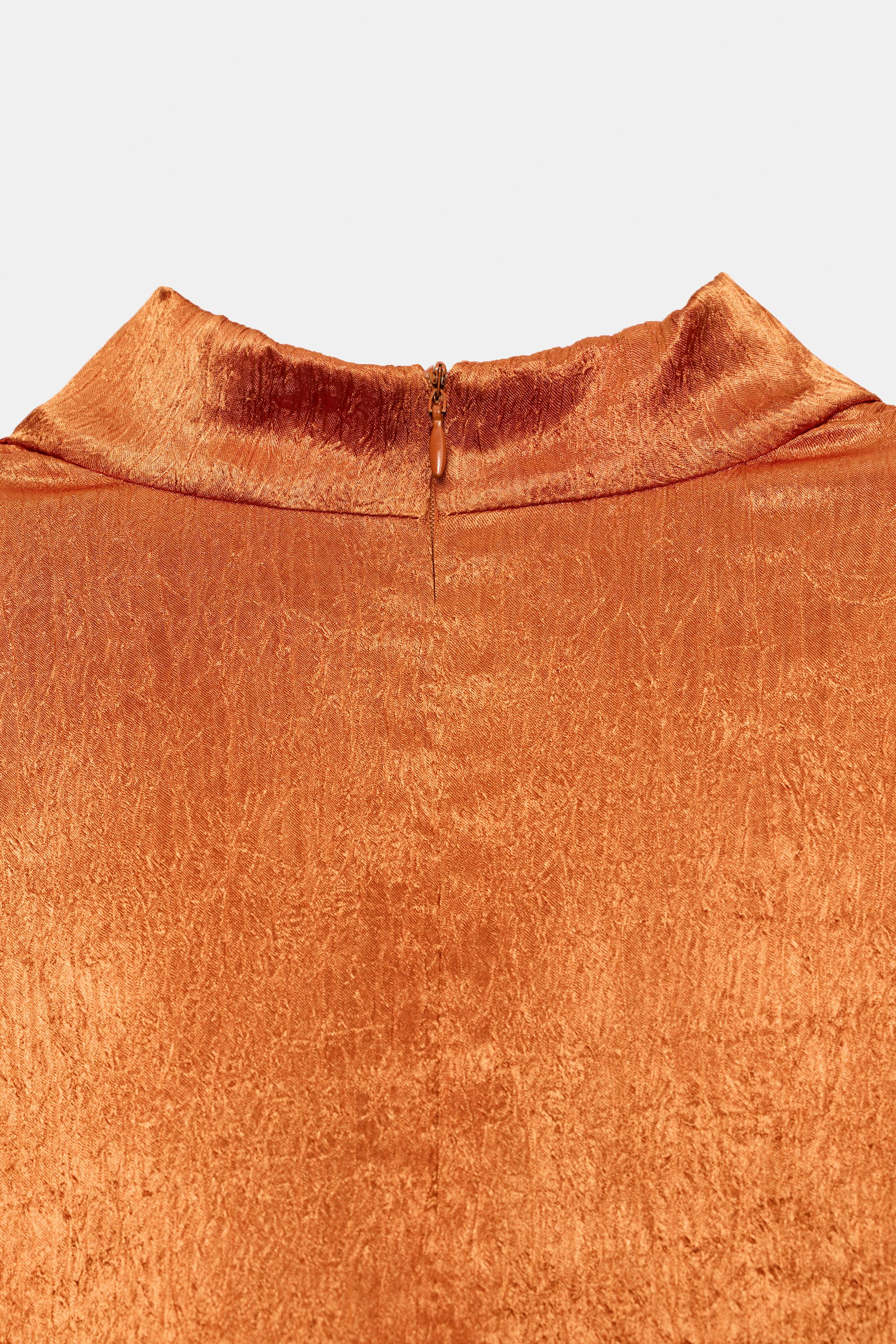 SATIN EFFECT BOW TOP | Zara US