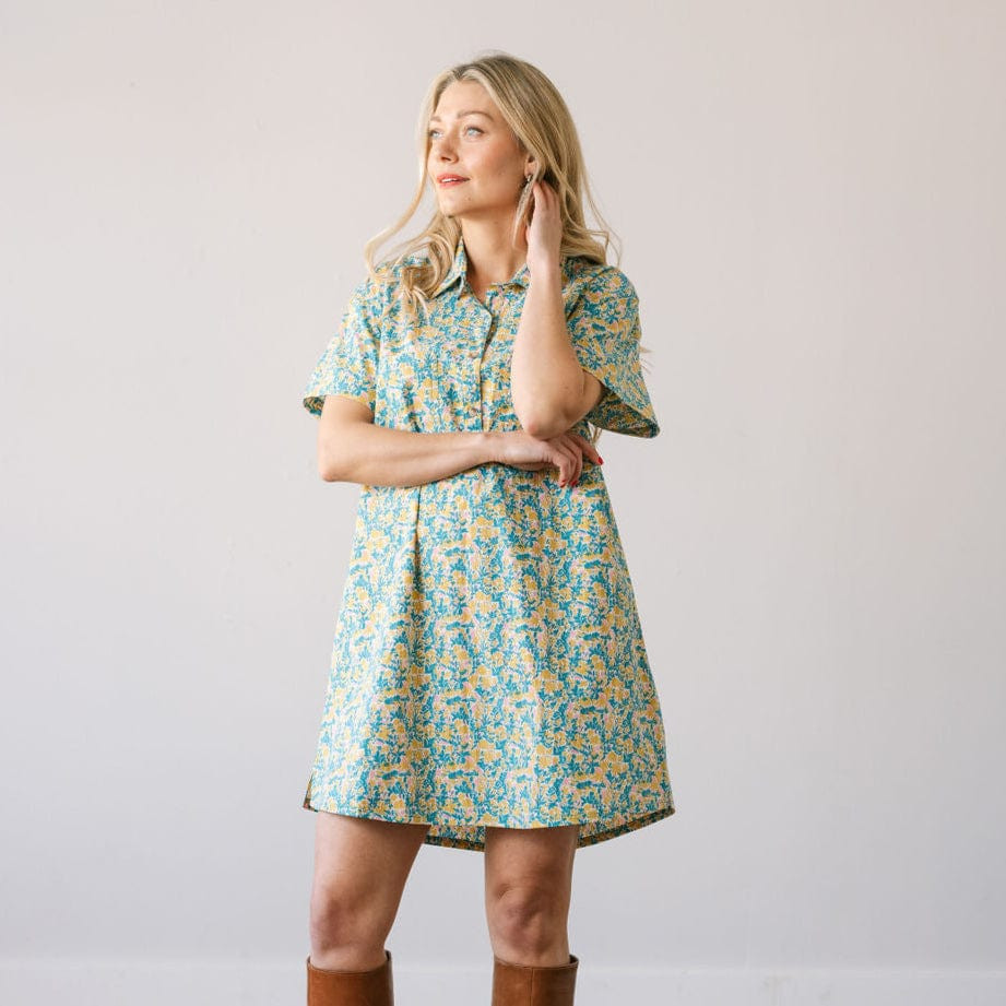 Paradise Floral Getaway Mini Dress | Sunshine Tienda