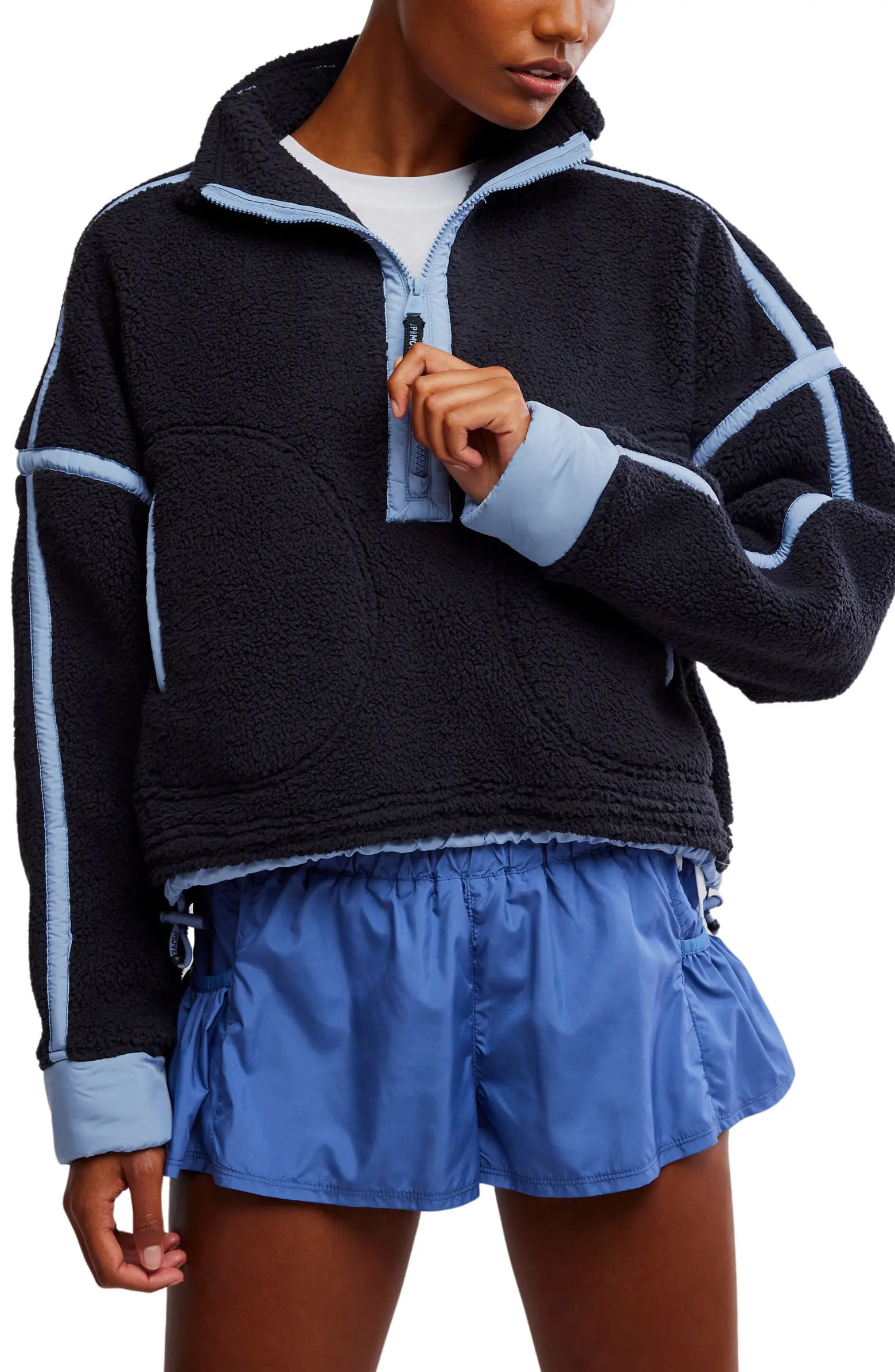 Free People FP Movement Mountain High Fleece Half Zip Pullover | Nordstrom | Nordstrom