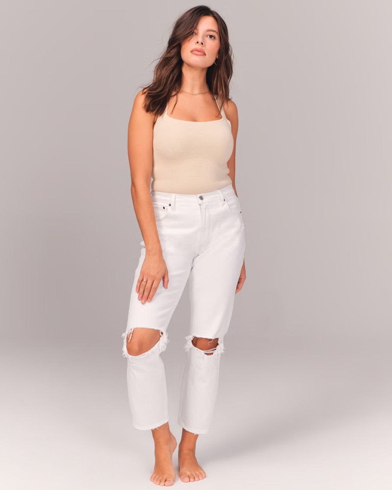 High Rise Mom Jeans | Abercrombie & Fitch (US)