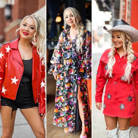 Game day outfit , rodeo , western fashion , midi dress , maxi dress, semi formal dress , wedding guest  dress , leather jacket , country concert , holiday , nfr fashion 

#LTKstyletip #LTKSeasonal #LTKHoliday