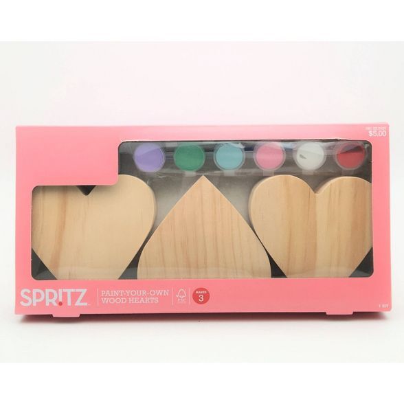 Wood Heart Kit with Paints - Spritz™ | Target